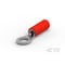 Te Connectivity Ring Terminal, #6 Stud Size, 18 AWG, 300 V, Vinyl, PVC Insulated, Red 171508-1 - alternate 1